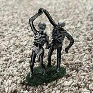 Lemax Dancing Skeletons Figurine - Black and White